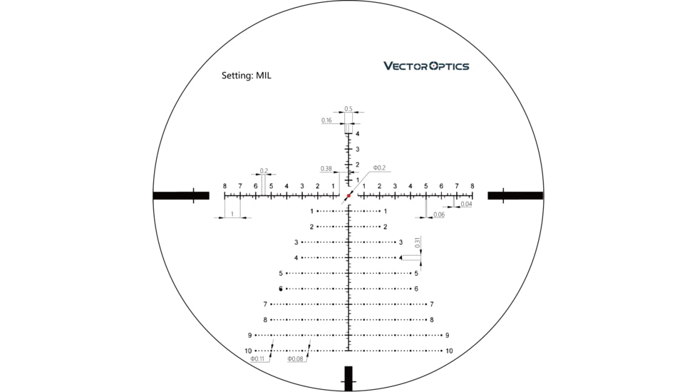 Vector Optics Continental 3-18x50mm Rifle Scope, 34mm , FFP, Etched Glass VCT-34FFP, Nitrogen Purged, Black, SCFF- 28
