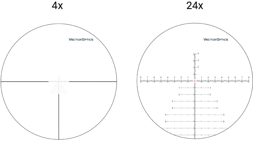 Vector Optics Continental 4-24x56mm Rifle Scope, 34mm, FFP, VCT-34FFP, Nitrogen Purged, Black, SCFF- 29
