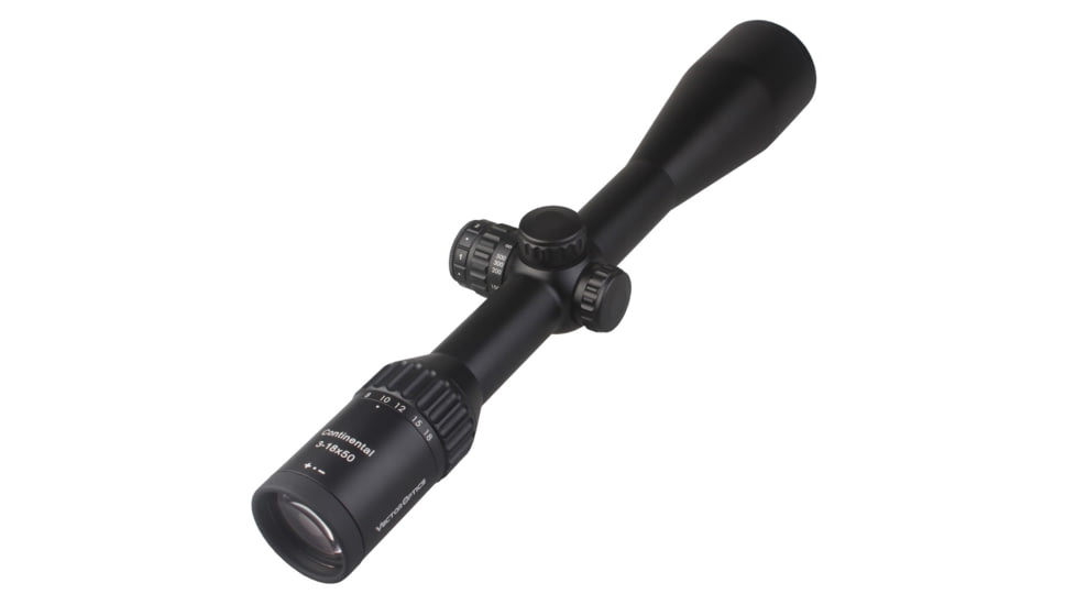 Vector Optics Continental Rifle Scope, 3-18x50mm, 30mm Monotube, German 4 Reticle, Black, SCOL-21