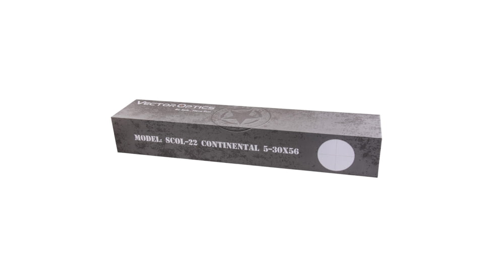 Vector Optics Continental Rifle Scope, 5-30x56mm, 30mm Monotube, Illuminated, Half-Mil Reticle, Black, SCOL-22