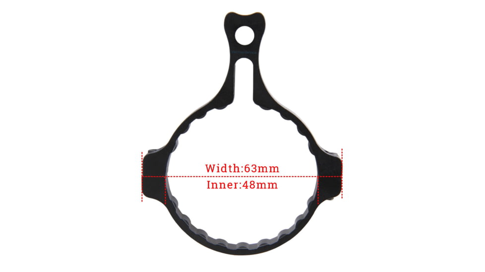 Vector Optics Continental Rifle Scope Power Ring Throw Level, White, SCCON-TL