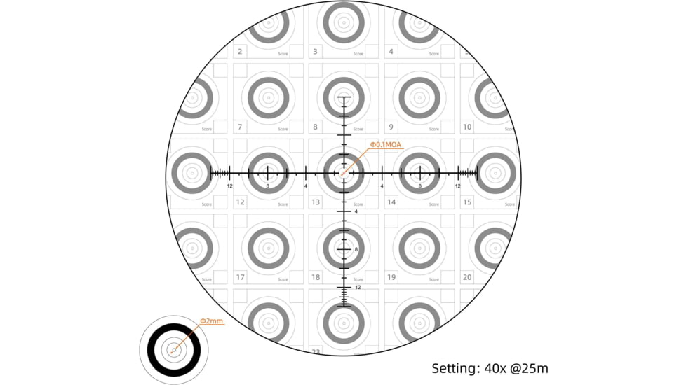 Vector Optics Continental x8 6-48x56mm 30mm Tube ED Benchrest Rifle Scope, Second Focal Plane
