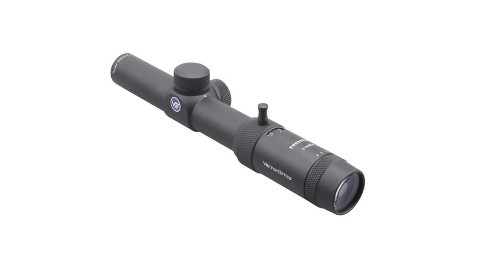 Vector Optics Forester 1-4x24mm, Second Fpcal Plane, 30mm Tube, Fine Lines Reticle with Center Dote Rifle Scope, Black, SCOC-28