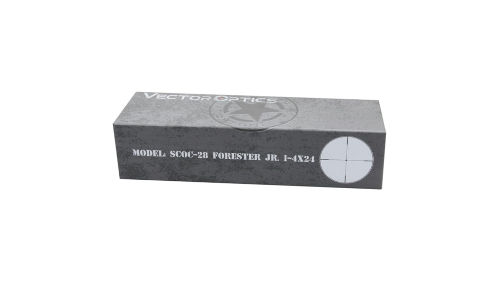 Vector Optics Forester 1-4x24mm, Second Fpcal Plane, 30mm Tube, Fine Lines Reticle with Center Dote Rifle Scope, Black, SCOC-28