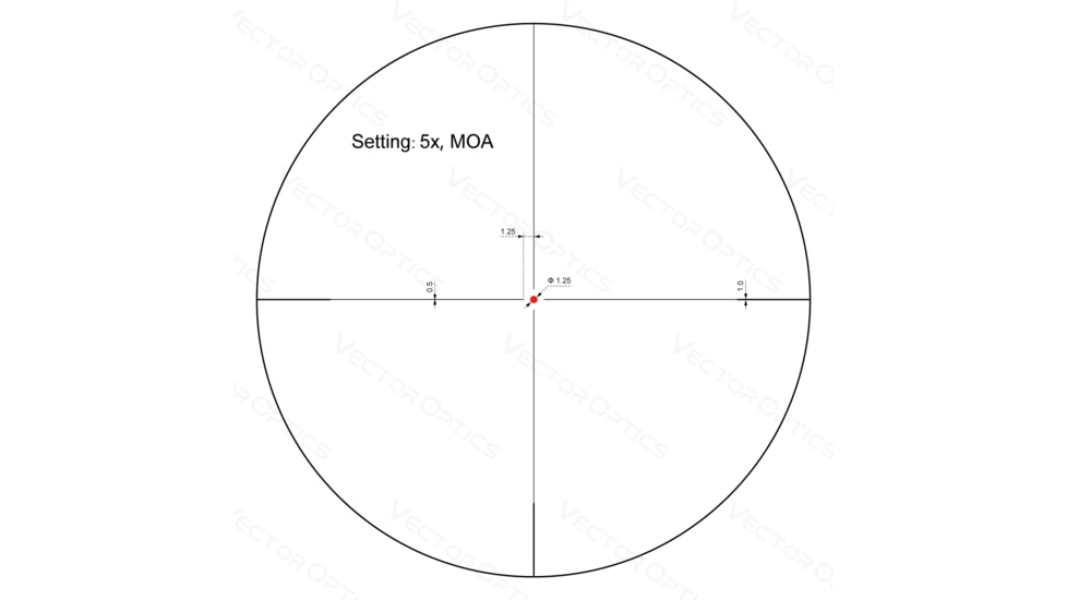 Vector Optics Forester 1-5x24mm GenII Riflescope, 30mm Tube, Second Focal Plane, Chorme, SCOC-32
