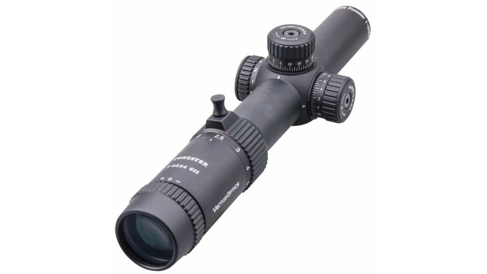 Vector Optics Forester 1-5x24mm, Second Focal Pane, Gen 2, Etched Center Dot Illuminated Reticle, 30mm Tube Rifle Scope, Black, SCOC-04II