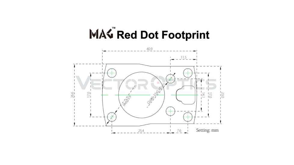 Vector Optics Frenzy-S MIC 1x17x24mm Red Dot Sight, 3MOA, Matte, Black, SCRD-43