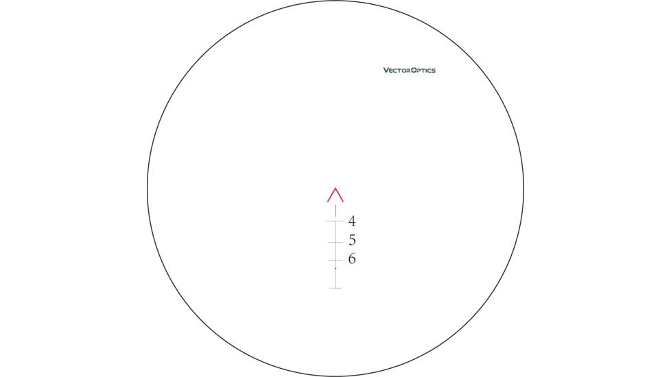 Vector Optics Goliath Rifle Scope, 4x32mm, Chevron Rapid-Changing Reticle, Black, SCOC-14
