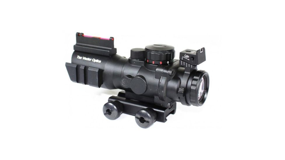 Vector Optics Goliath Rifle Scope, 4x32mm, Chevron Rapid-Changing Reticle, Black, SCOC-14