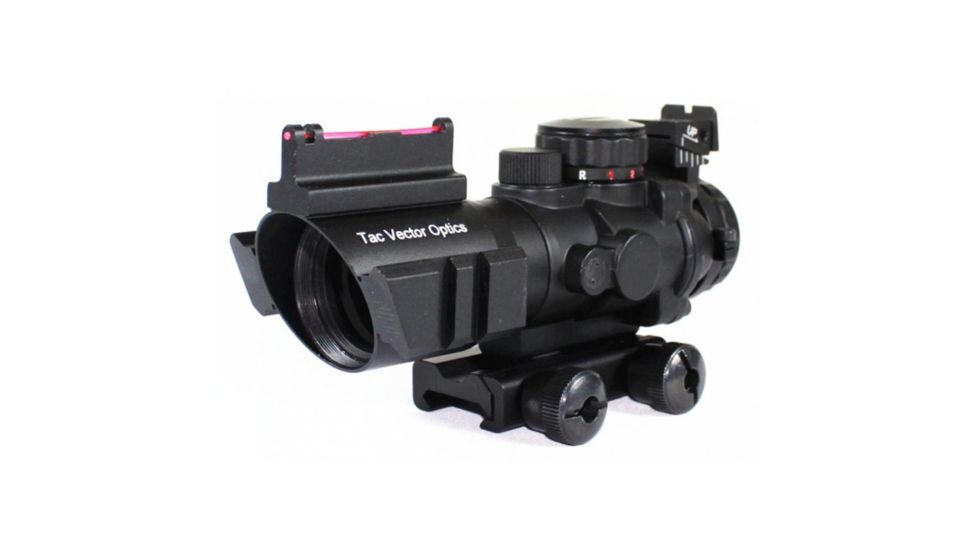 Vector Optics Goliath Rifle Scope, 4x32mm, Chevron Rapid-Changing Reticle, Black, SCOC-14