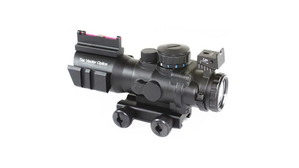 Vector Optics Goliath Rifle Scope, 4x32mm, Chevron Rapid-Changing Reticle, Black, SCOC-14