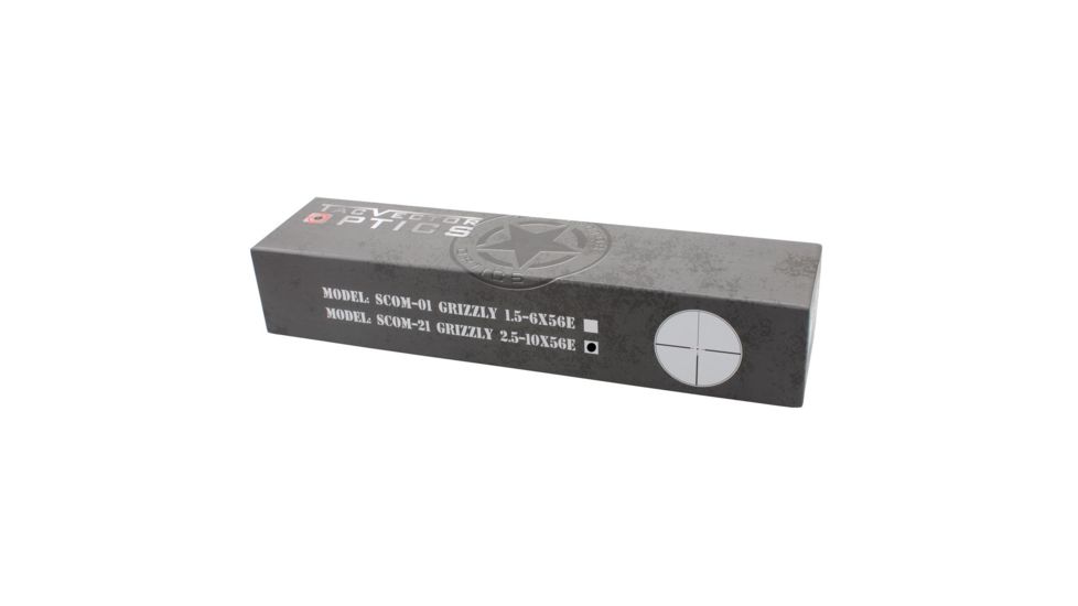 Vector Optics Grizzly Rifle Scope, 2.5-10x56mm, 30mm Tube, German n.4 Reticle, Black, SCOM-21