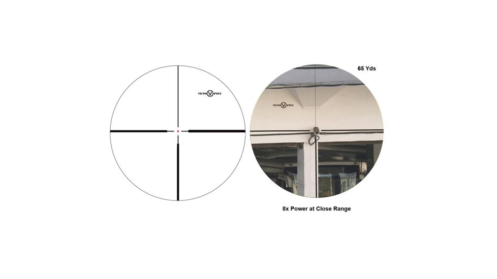 Vector Optics Grizzly Rifle Scope, 2.5-10x56mm, 30mm Tube, German n.4 Reticle, Black, SCOM-21