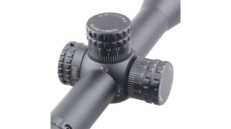Vector Optics Hugo 6-24x50mm, 1 inch Tube, Second Focal Plane, VOW-10BDC Reticle Rifle Scope, Black, SCOL-31