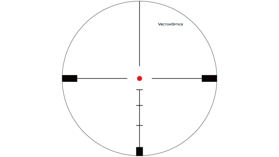 Vector Optics Hugo 6-24x50mm GT, 1 inch Tube, Second Focal Plane, VOI-10BDC Reticle Rifle Scope, Black, SCOL-32