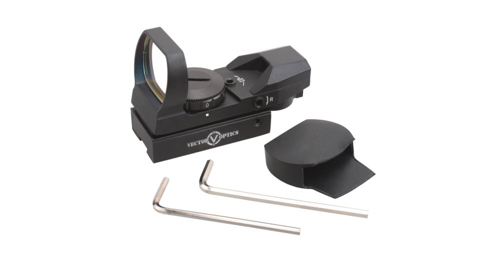 Vector Optics Imp 1x23x34 Dovetail Red Dot Sight, 4 Patterns Reticle, Black, SCRD-18B, EDEMO1