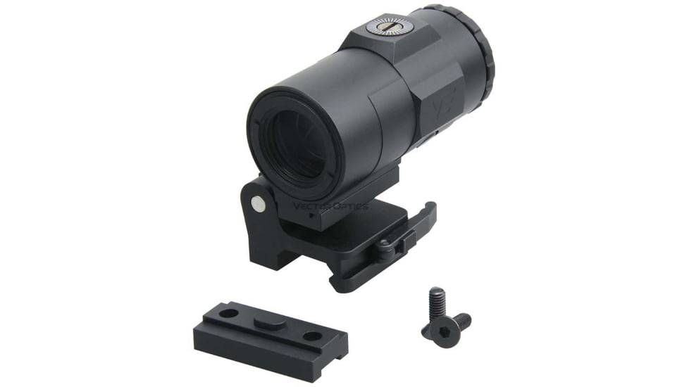 Vector Optics Magnifier 3x Mini Red Dot Sight, Biuld-in Picatinny QD Mount, Black, SCMF-03M
