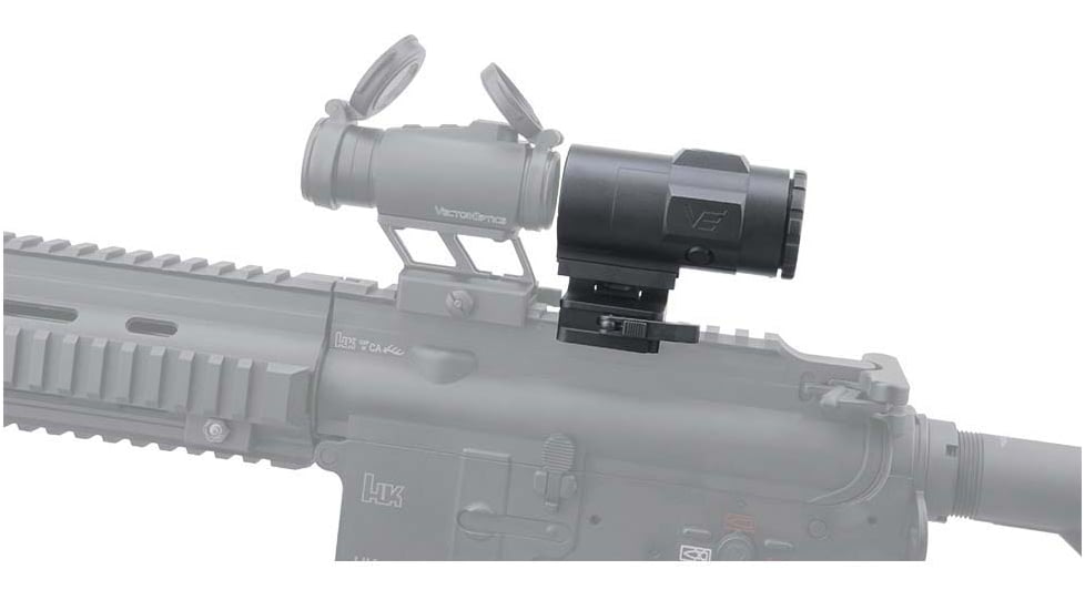 Vector Optics Magnifier 3x Mini Red Dot Sight, Biuld-in Picatinny QD Mount, Black, SCMF-03M
