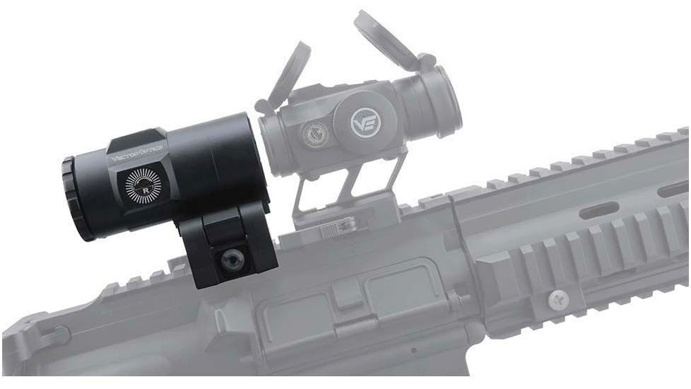 Vector Optics Magnifier 3x Mini Red Dot Sight, Biuld-in Picatinny QD Mount, Black, SCMF-03M