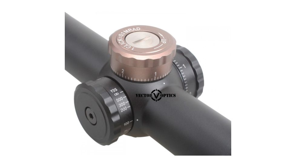 Vector Optics Marksman Rifle Scope, 3.5-10x44mm, 30mm, Etched Glass MPN-1 Reticle, Black, SCOM-04