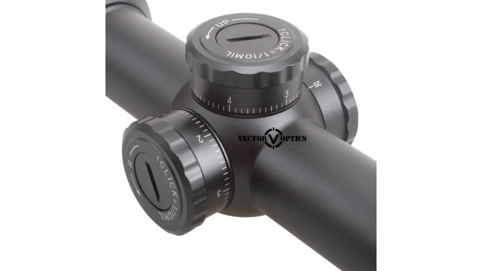 Vector Optics Marksman Rifle Scope, 3.5-10x44mm, 30mm, Etched Glass MPN-1 Reticle, Black, SCOM-04