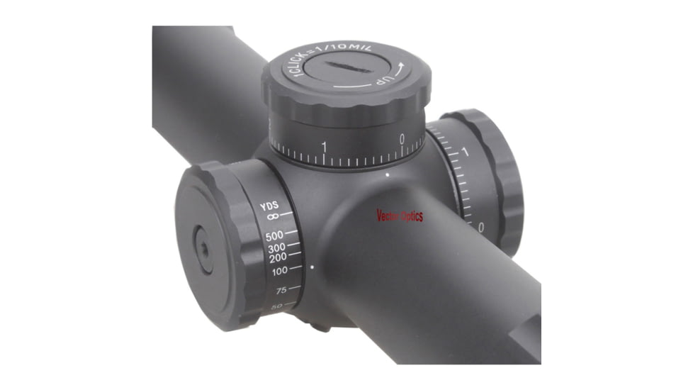 Vector Optics Marksman Rifle Scope, 4.5-18x50mm, 30mm Tube, Etched Glass MPN-1 Reticle, Black, SCOL-15