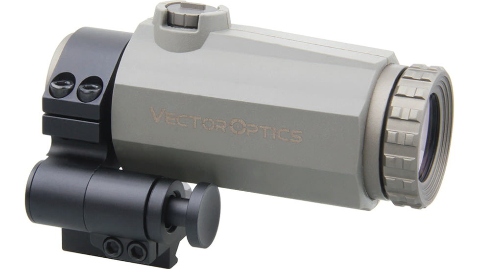 Vector Optics Maverick-III Red Dot Sight Magnifier, 3x22mm, FDE Rubber Armed, Black, SCMF-32