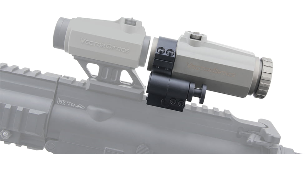 Vector Optics Maverick-III Red Dot Sight Magnifier, 3x22mm, FDE Rubber Armed, Black, SCMF-32