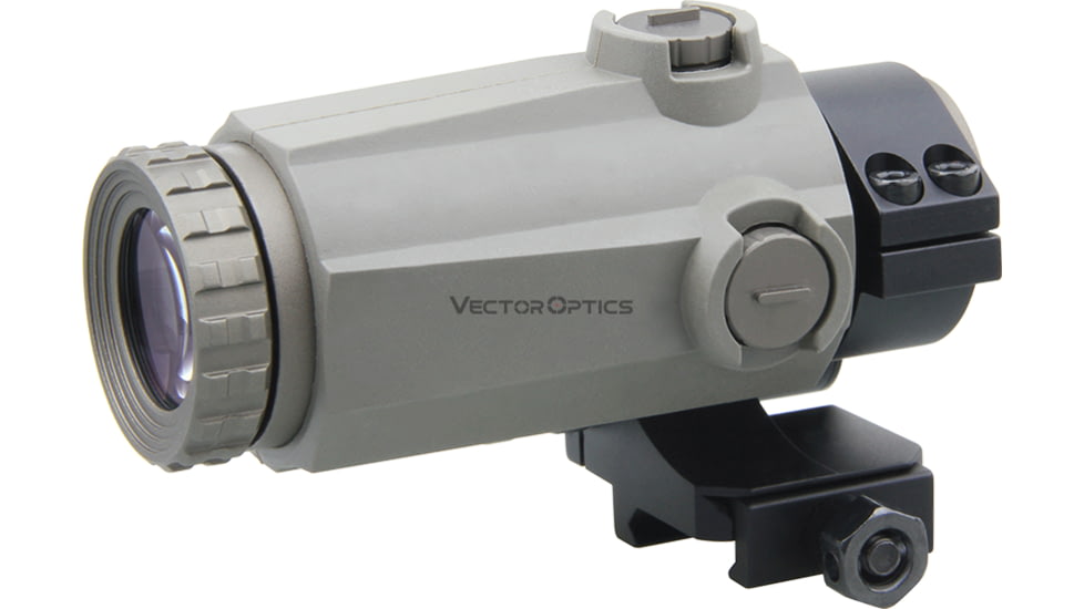 Vector Optics Maverick-III Red Dot Sight Magnifier, 3x22mm, FDE Rubber Armed, Black, SCMF-32