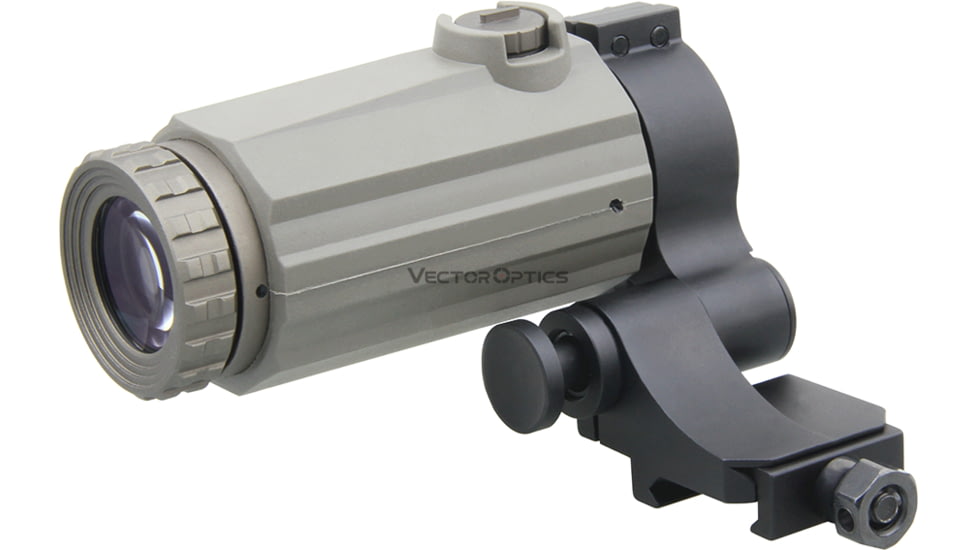 Vector Optics Maverick-III Red Dot Sight Magnifier, 3x22mm, FDE Rubber Armed, Black, SCMF-32