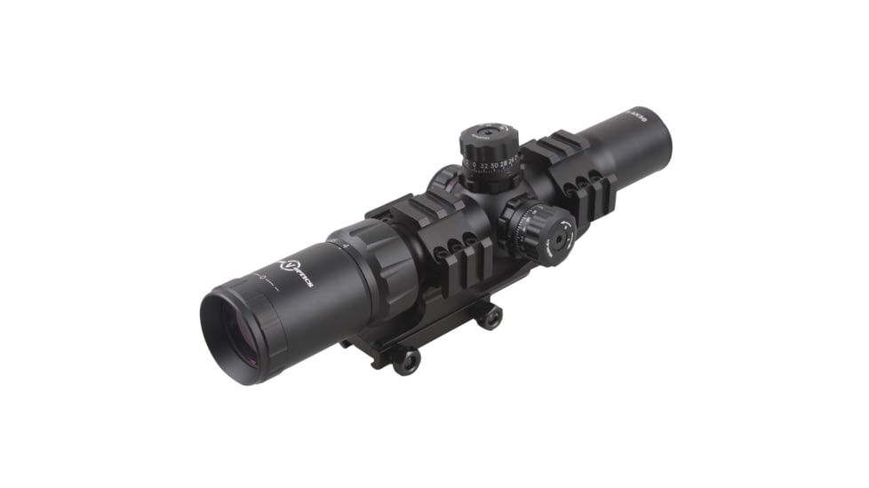 Vector Optics Mustang 1.5-4x30mm Rifle Scope, Chevron Reticle, Black, SCOC-02