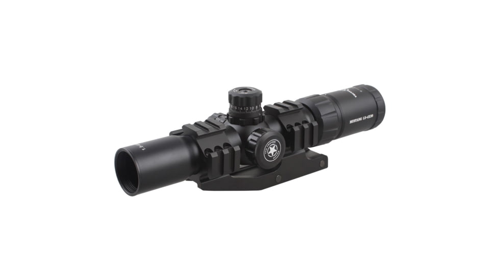 Vector Optics Mustang 1.5-4x30mm Rifle Scope, Chevron Reticle, Black, SCOC-02