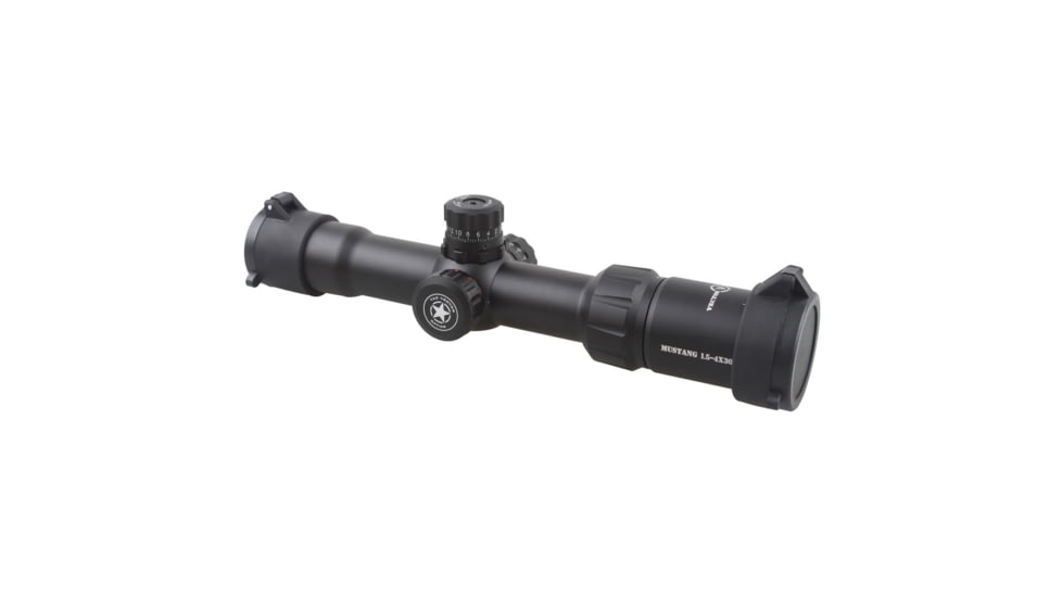Vector Optics Mustang 1.5-4x30mm Rifle Scope, Chevron Reticle, Black, SCOC-02