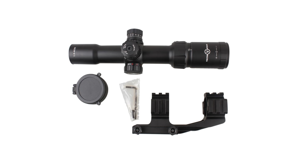 Vector Optics Mustang 1.5-4x30mm Rifle Scope, Chevron Reticle, Black, SCOC-02