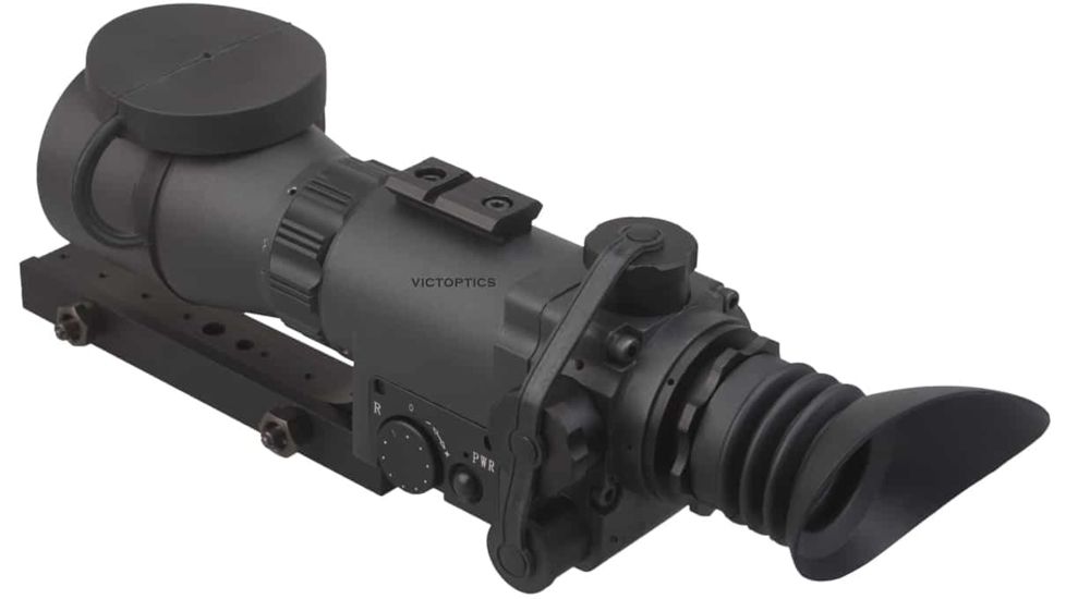 Vector Optics Night Vision Rifle Scope, 2.5x50mm, Gen I, 36-40 lp/mm Resolution, 150m Max Range, Red/ Green Reticle, 6061-T6, Black, SLNV-01