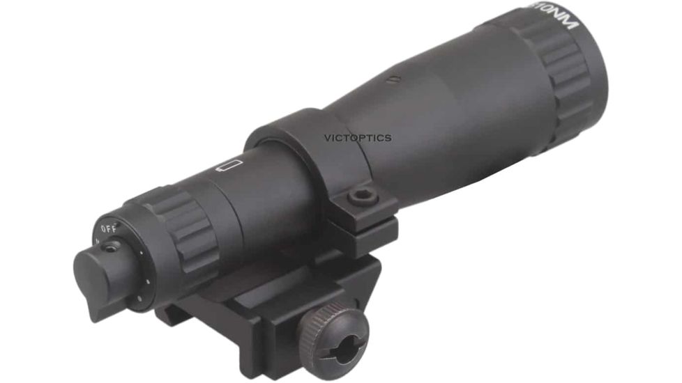 Vector Optics Night Vision Rifle Scope, 2.5x50mm, Gen I, 36-40 lp/mm Resolution, 150m Max Range, Red/ Green Reticle, 6061-T6, Black, SLNV-01