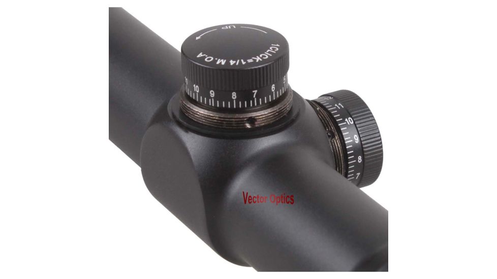 Vector Optics Nova Rifle Scope, 3.5-10x42mm, 25.4mm Tube, MPC1 Range Reticle, Black, SCOM-05