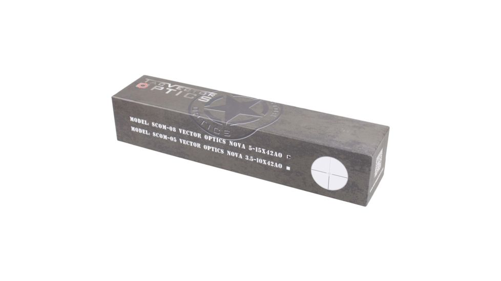 Vector Optics Nova Rifle Scope, 3.5-10x42mm, 25.4mm Tube, MPC1 Range Reticle, Black, SCOM-05