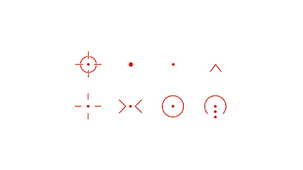 Vector Optics Omega Red Dot Sight, 8 Reticle, 27x39mm Window, Black, SCRD-04C