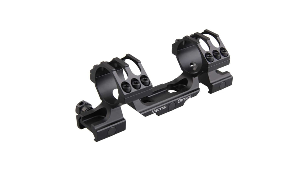 Vector Optics One Piece Skeletonized Scope Mount, 30mm Tube, Picatinny, 1.25in Height, 6063-T6, Matte, Black, SCTM-36