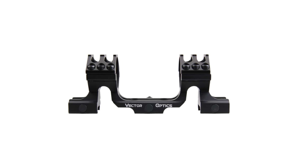 Vector Optics One Piece Skeletonized Scope Mount, 30mm Tube, Picatinny, 1.25in Height, 6063-T6, Matte, Black, SCTM-36