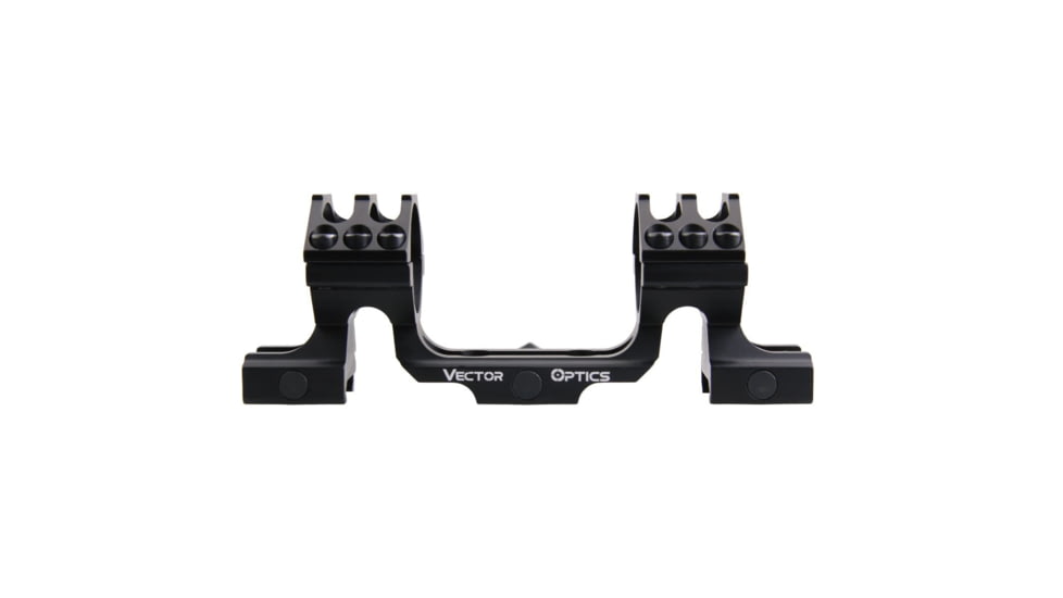Vector Optics OP Skeletonized Scope Mount, 30mm Tube, Picatinny, 1.25in Height, 20 MOA, 6063-T6, Black, SCTM-39