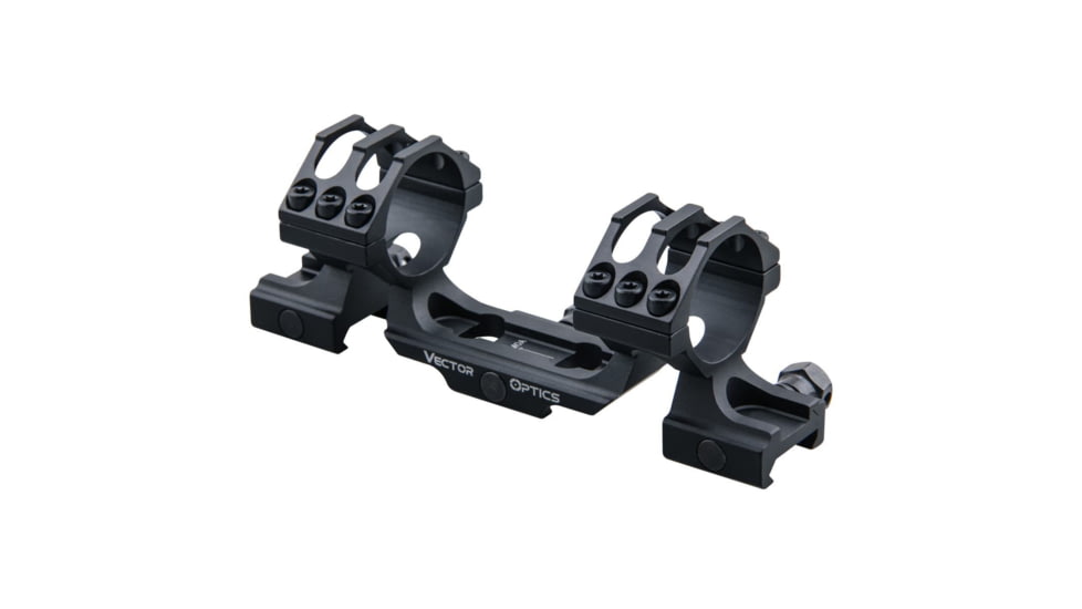 Vector Optics OP Skeletonized Scope Mount, 30mm Tube, Picatinny, 1.25in Height, 20 MOA, 6063-T6, Black, SCTM-39