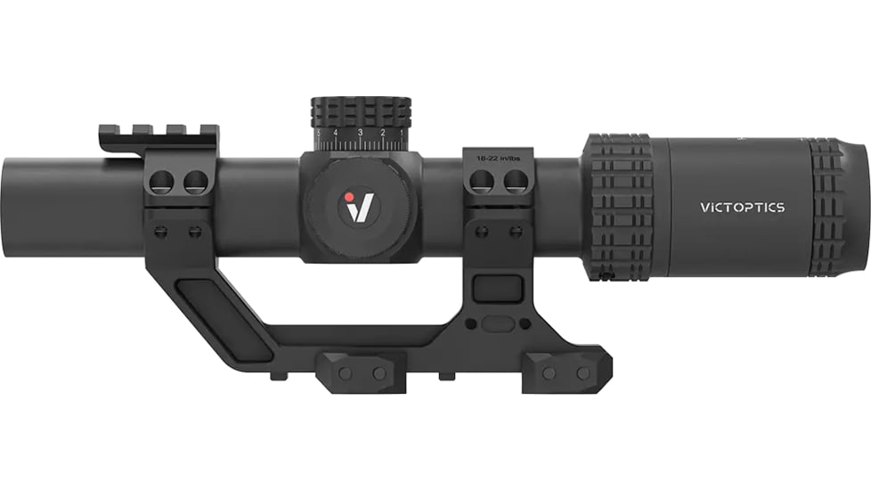 Vector Optics VictOptics S6 1-6x24 LPVO Rifle Scope w/ 1-Piece Extreme High Picatinny AR Mount Kit, Second Focal Plane