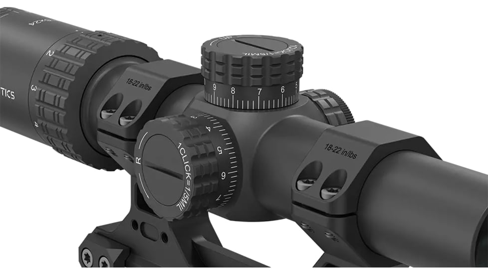 Vector Optics VictOptics S6 1-6x24 LPVO Rifle Scope w/ 1-Piece Extreme High Picatinny AR Mount Kit, Second Focal Plane