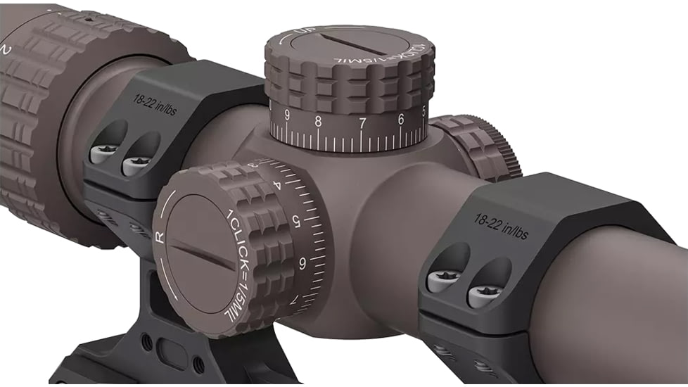 Vector Optics VictOptics S6 1-6x24 30mm Tube LPVO Rifle Scope w/ 1- Piece Extreme High Picatinny AR Mount Kit, Second Focal Plane