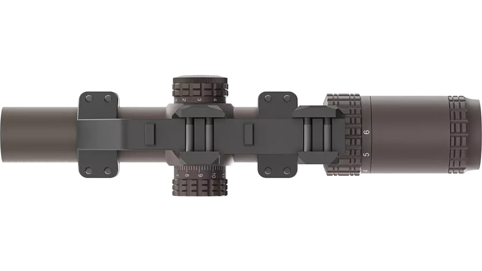 Vector Optics VictOptics S6 1-6x24 30mm Tube LPVO Rifle Scope w/ 1- Piece Extreme High Picatinny AR Mount Kit, Second Focal Plane