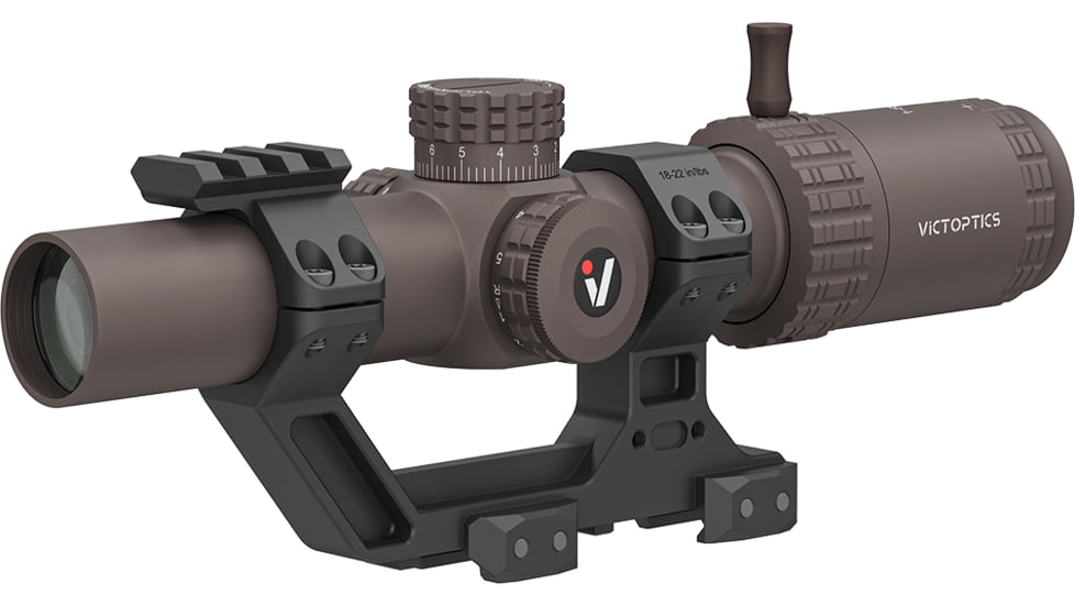 Vector Optics VictOptics S6 1-6x24 30mm Tube LPVO Rifle Scope w/ 1- Piece Extreme High Picatinny AR Mount Kit, Second Focal Plane