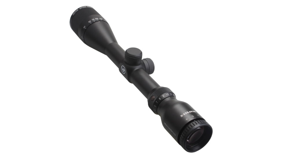 Vector Optics Outback Rifle Scope, 3-12x40mm, 25.4mm Tube, Mil-Dot Reticle, Black, OPSL29