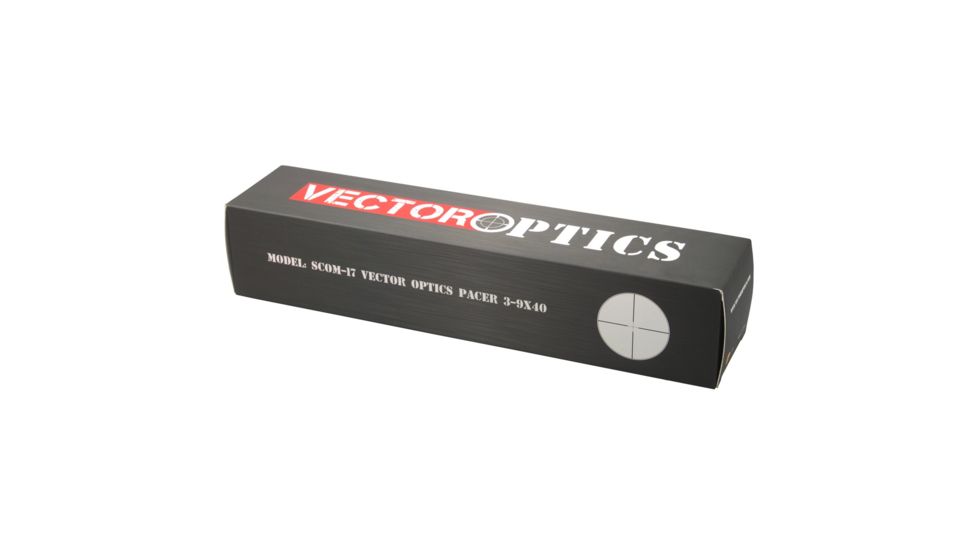 Vector Optics Pacer Rifle Scope, 3-9x40mm, 25.4mm Tube, Duplex Reticle, Black, SCOM-17